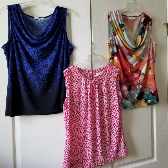Calvin Klein Tops - Calvin Klein 3 Pak Sleeveless Summer Tops